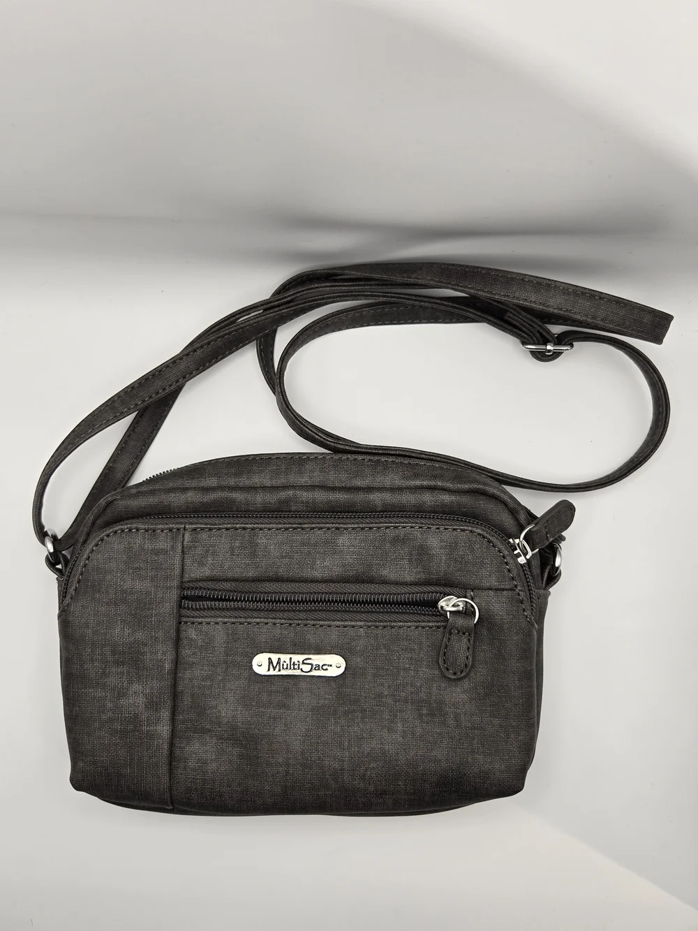 Small MultiSac Black Crossbody Bag for Women